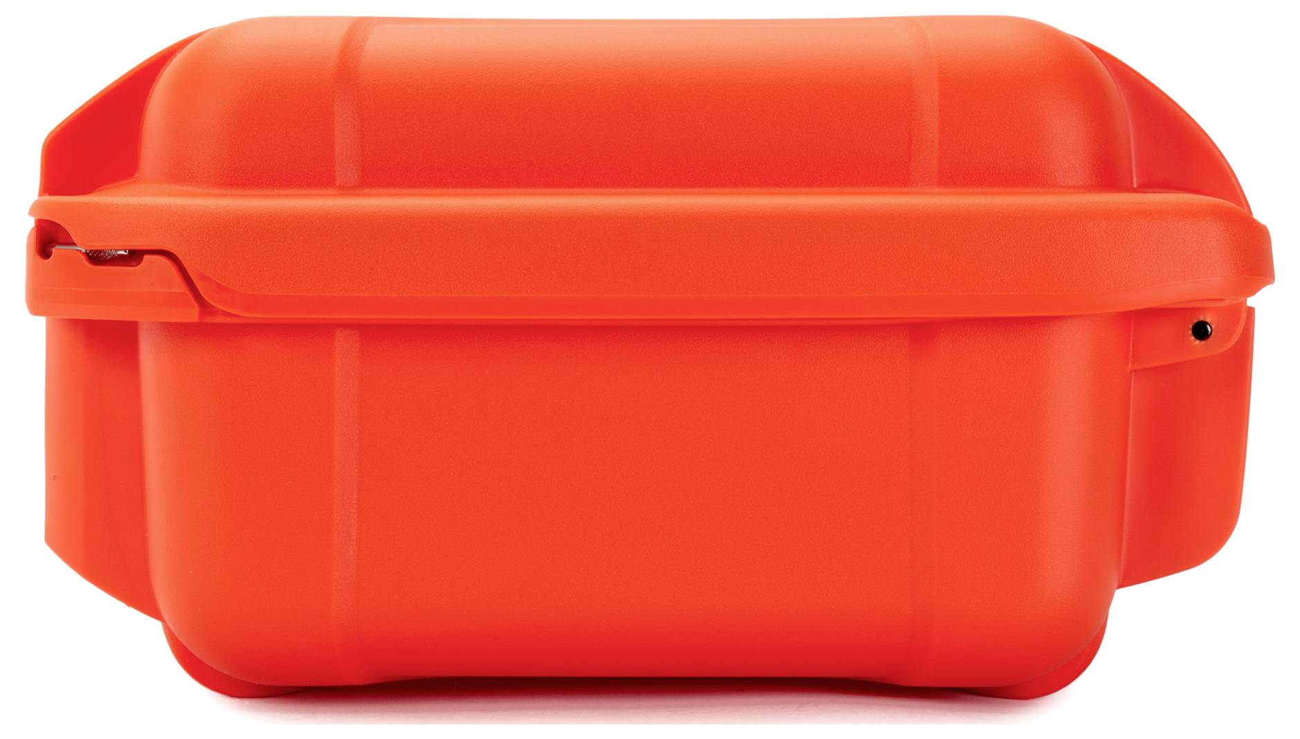 Red, rectangular hard-shell case, likely designed for robust storage or transportation.