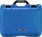 Blue, robust plastic case with black handle and latches. Marked with 'NANUK 915' on the front.