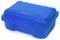 A bright blue, robust protective case with rounded corners and a sturdy handle, suitable for the secure transportation of delicate items.