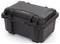 Black, robust protective case with secure fastening. Ideal for safe transportation and storage of delicate equipment.