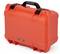 Sturdy, red protective case with handle, suitable for the safe transportation of delicate items.