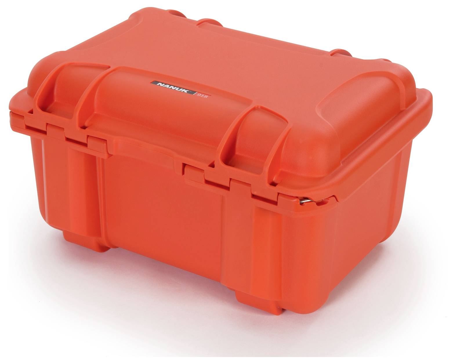 Robust, sturdy transport case with hinges and handles, suitable for the secure transportation of delicate equipment or tools.