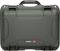 A robust black transport case with carry handle and snap locks. The case is marked with 'Nanuk 918'.