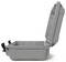 Grey, open protective case that appears robust and shock-resistant. Ideal for the secure transportation of delicate items.