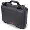 A robust black transport case with an ergonomic handle, ideal for the secure protection of delicate items.