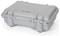 Grey, robust protective case with locks.