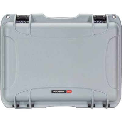 Grey Nanuk 925 protective case with robust design and black fastening. Suitable for the secure transportation of delicate items.
