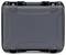 Robust black hard-shell suitcase with a sturdy design, suitable for the secure transportation of delicate items.