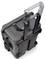 Wheeled suitcase with extendable handles, black casing. Ideal for travelling or transporting delicate equipment.