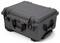 Black, robust protective case with handles and locks, suitable for the safe transportation of delicate equipment.