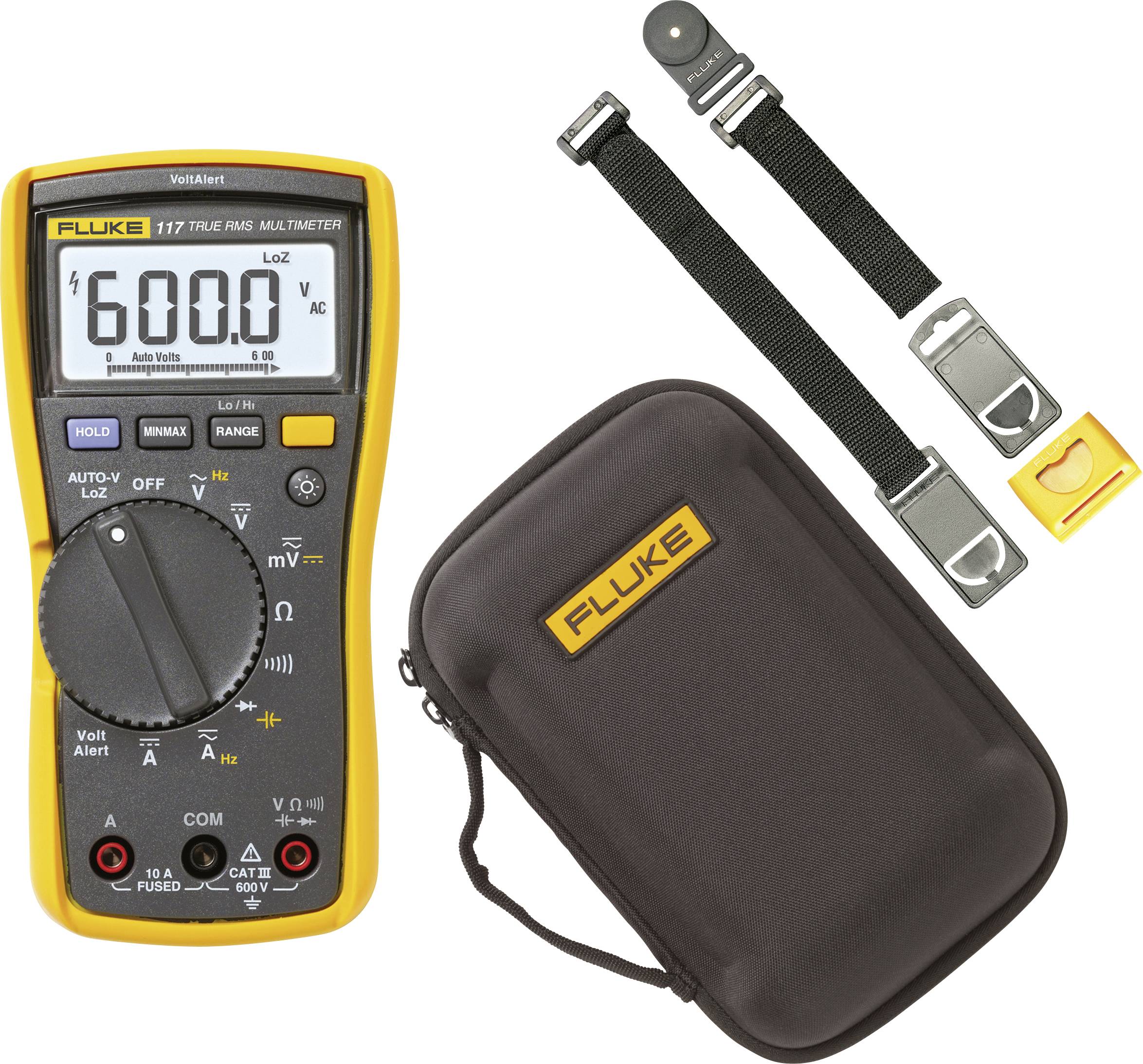Fluke FLK-117/C11XT/TPAK Handheld multimeter Digital CAT III 600 V Display (counts): 6000