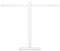 A white, minimalist T-shaped desk lamp with a straight, horizontal light arm and a sturdy base.
