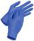 A pair of blue disposable latex gloves, layered one on top of the other. They symbolise protection and hygiene, often used in medical contexts.