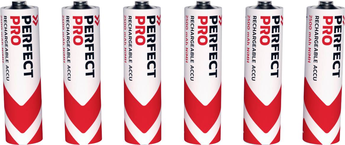PerfectPro AA battery (rechargeable) NiMH 2500 mAh 1.2 V 6 pc(s)