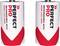 Two rechargeable batteries with the inscription 'Perfect Pro', 8000 mAh NiMH. They are cylindrical and designed in white and red.
