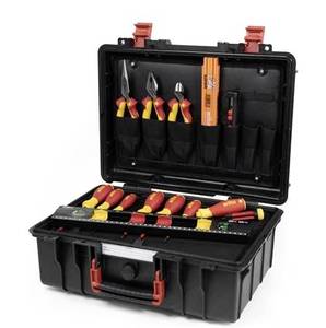 Wiha Basic Set L electric 18tlg 45530 Electrical contractor, Trades person, Apprentices, Professionals, VDE Tool box (+ tools) 18-piece (W x H x D) 457 x 183 x 367 mm