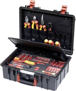 Wiha Set L Mechatronik 62tlg 45833 Electrical contractor, Trades person, Apprentices, Professionals, VDE Tool box (+ tools) 62-piece (W x H x D) 457 x 183 x 367 mm