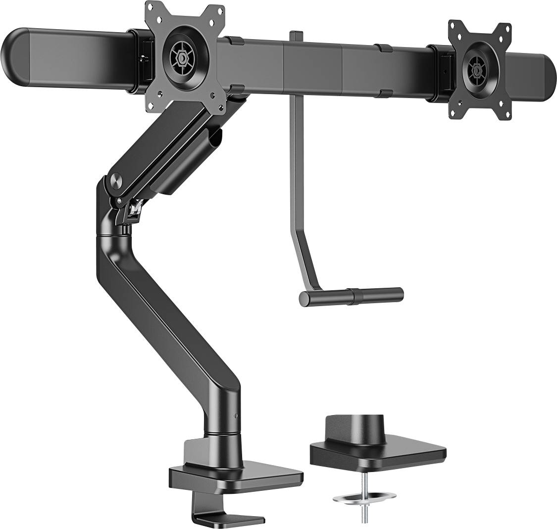My Wall HL59L 1-piece Monitor desk mount 43,2 cm (17) - 81,3 cm (32) Black Tiltable, Rotatable, Height-adjustable