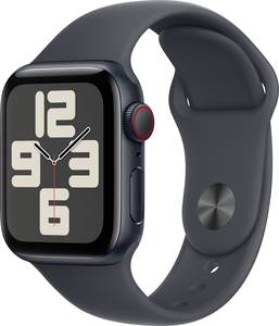 Apple Watch SE (2024) GPS + Cellular 40 mm Aluminium Sports strap Midnight S/M