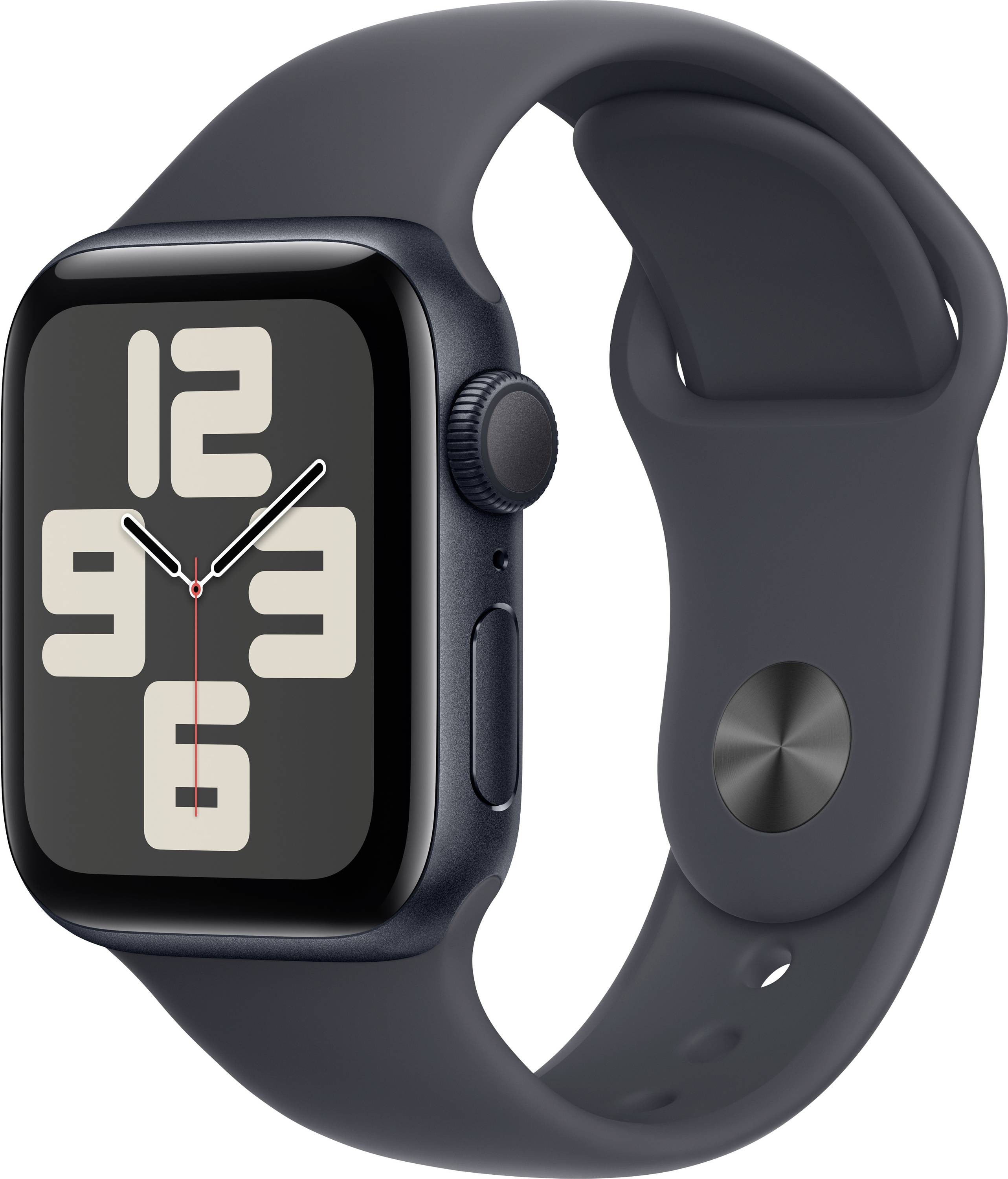 Apple Watch SE (2024) GPS 40 mm Aluminium Sports strap Midnight S/M