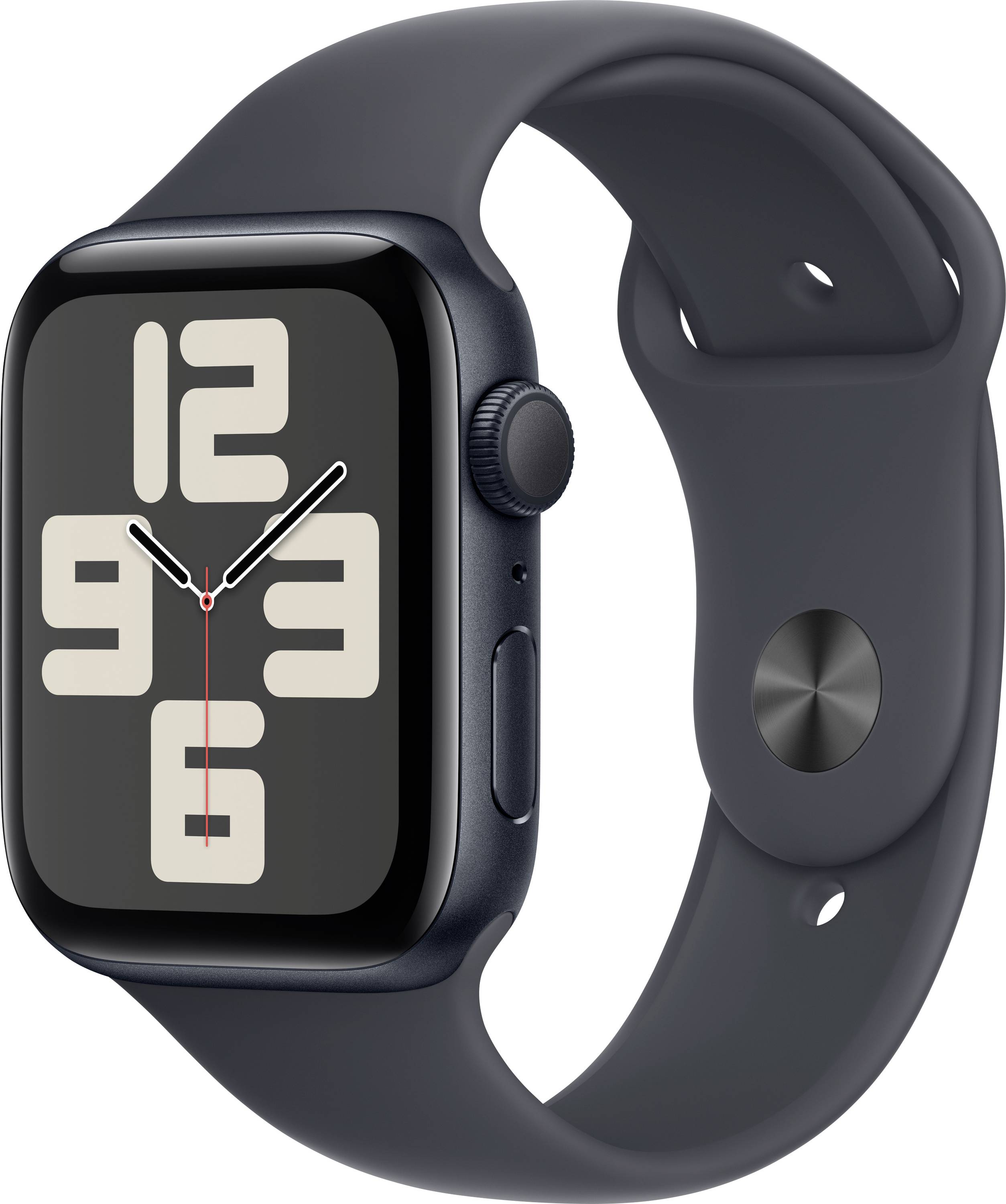 Apple Watch SE (2024) GPS 44 mm Aluminium Sports strap Midnight S/M