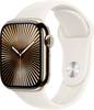 Apple Watch Series 10 GPS + Cellular 42 mm Titanium Sports strap Pole star M/L