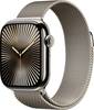 Apple Watch Series 10 GPS + Cellular 42 mm Titanium Mesh-metal strap Ecru