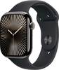 Apple Watch Series 10 GPS + Cellular 46 mm Titanium Sports strap Black M/L