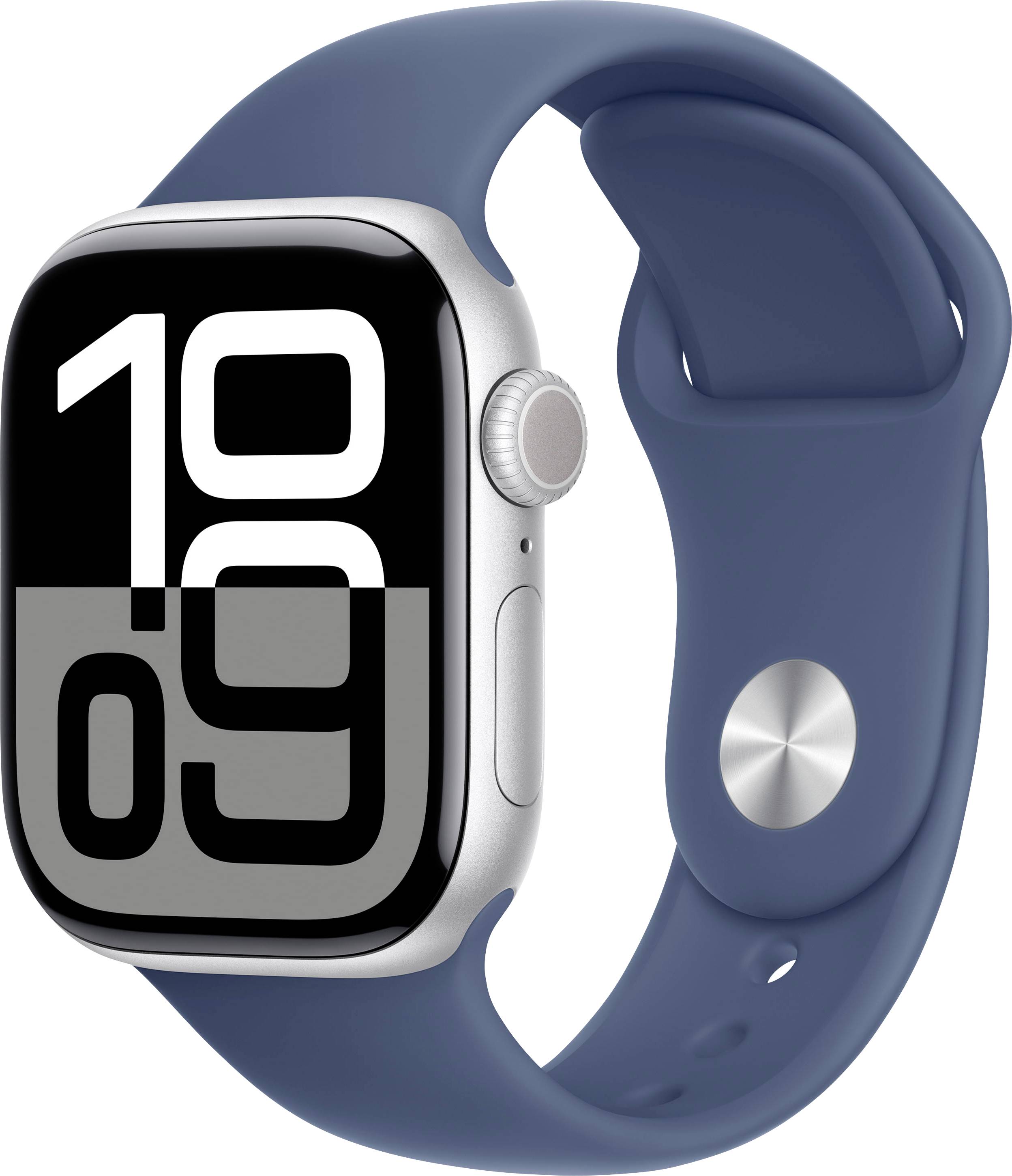 Apple Watch Series 10 GPS 42 mm Aluminium Sports strap Denim S/M