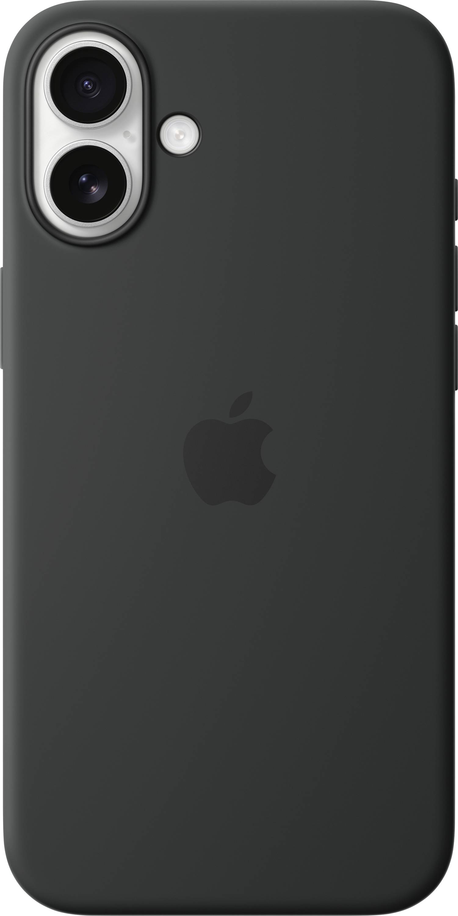 A black smartphone with a dual camera lens and flash on the back, displaying the logo of a well-known manufacturer.