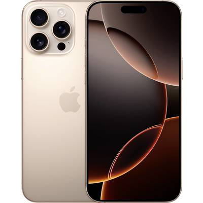 Smartphone with a golden back and three cameras, displaying abstract geometric shapes on the screen.
