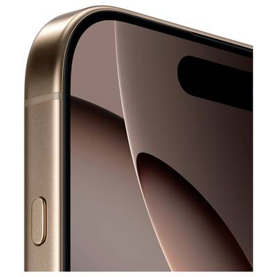 Close-up of a smartphone edge in bronze with a section of the screen. The volume button is visible on the right.