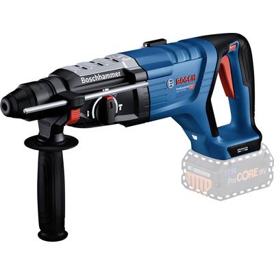 Bosch Professional hammer drill with ergonomic handle, blue and black, suitable for intensive construction and renovation work.