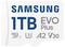 '1TB Samsung EVO Plus microSD card', UHS-I, A2, Class 10, V30.