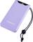 Lavender Intenso Power Bank with Digital Battery Status Display and Black Strap. Perfect for On-the-Go.