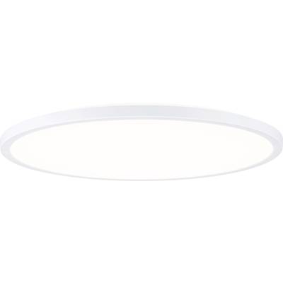 A round, white LED ceiling light with a simple design that emits diffused light.