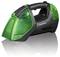 Portable car handheld vacuum cleaner with a green casing, ergonomic handle, and integrated brush attachment. Suitable for vehicle interior cleaning.