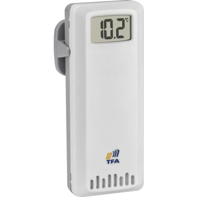 A digital thermometer shows a temperature of 10.2°C. The device is white and rectangular with a small display at the top.