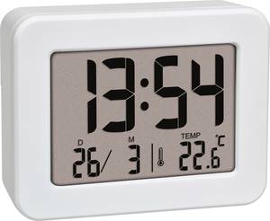 TFA Dostmann  60.2044.02  Quartz  Alarm clock  White  Alarm times 1