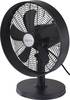 Sygonix Desk fan 35 W (Ø x H) 230 mm x 475 mm Black Oscillating
