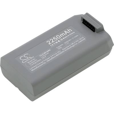 Grey lithium-ion battery with a capacity of 2250 mAh, manufactured in China.