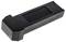 'Black adapter with a rectangular shape and multiple pins on one side.'