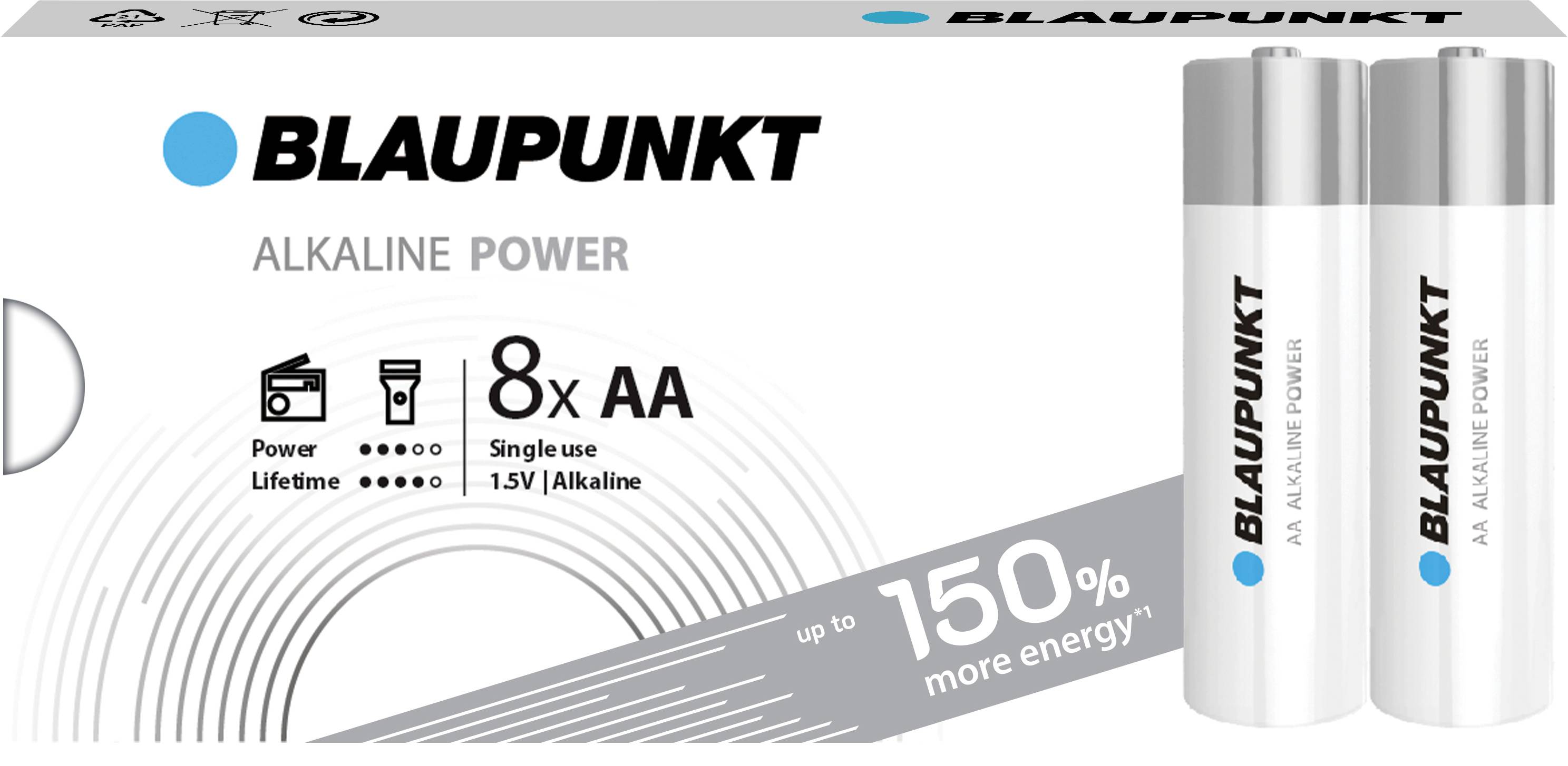Blaupunkt AA battery Alkali-manganese 1.5 V 8 pc(s)