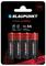 Pack of four AA 'Blaupunkt' Lithium Ultimate batteries, 1.5V, emphasising long-lasting performance, 300% more energy.