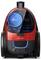 Red and black vacuum cleaner with 'PowerPro Compact' and 'PowerCyclone 5' technology label, by Philips brand.