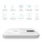 'Digital scales with display, measuring 19 body indices. Functions: User recognition, health report, app sharing, supports up to 8 users.'