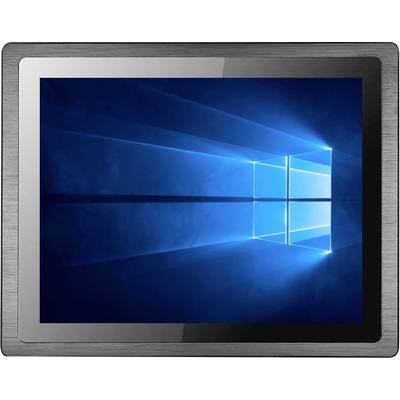 A tablet with a Windows operating system screen displaying the classic blue Windows design.