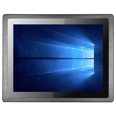 A tablet display shows the Windows start screen with a blue Windows logo and light rays on a blue background.