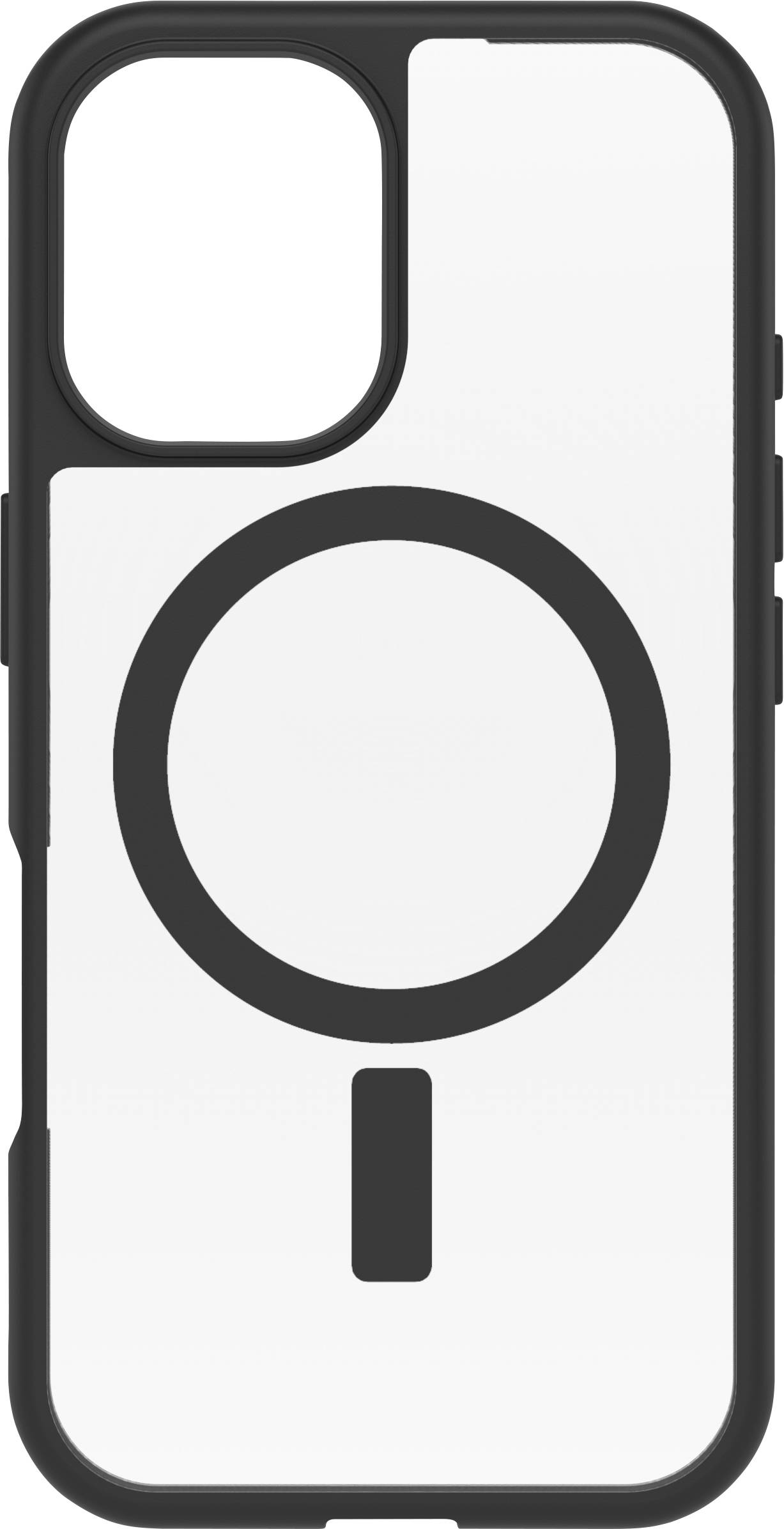 Otterbox React Back cover Apple iPhone 16 Black, Transparent Inductive charging, MagSafe compatibility 77-96243