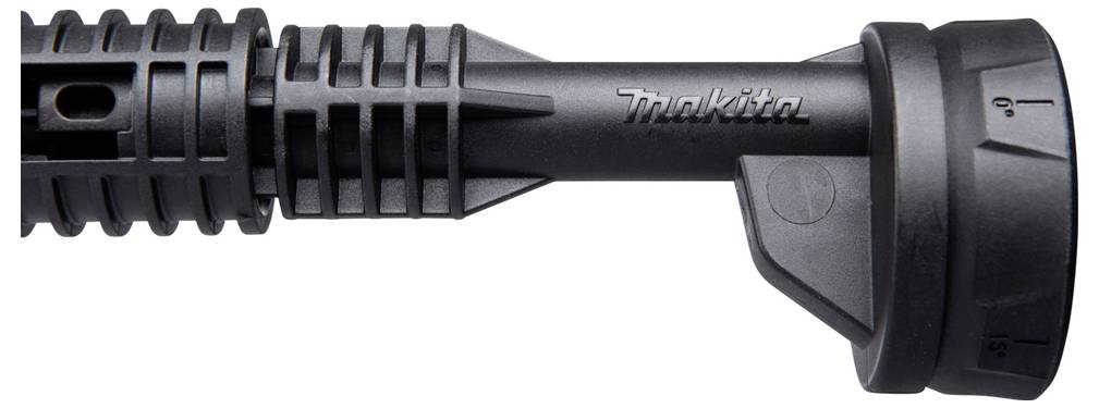 Black torch with the brand logo on the side. It has a cylindrical handle and appears to be robustly constructed.